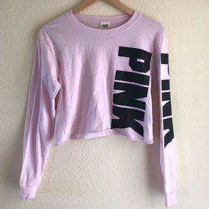 Cropped PINK long sleeve Shirt